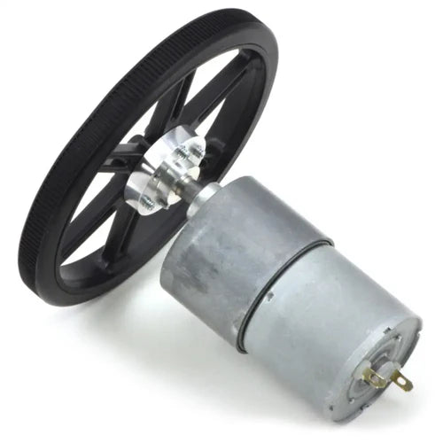 Pololu 100:1 Metal Gearmotor 37Dx57L mm 12V (Helical Pinion) – High Torque Brushed DC Gearmotor