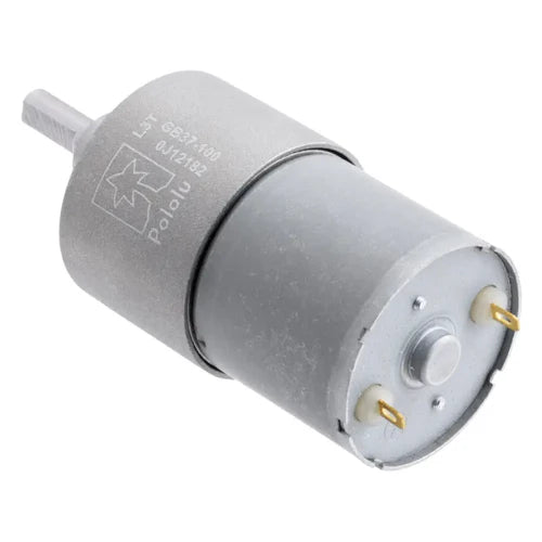 Pololu 100:1 Metal Gearmotor 37Dx57L mm 12V (Helical Pinion) – High Torque Brushed DC Gearmotor