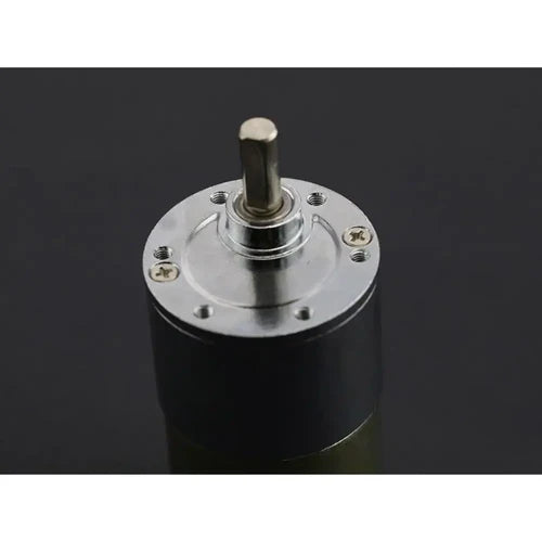 12V 50RPM 694 oz-in High Torque Brushed DC Gear Motor with 6mm D-Shaft and 100:1 Metal Gear Reduction