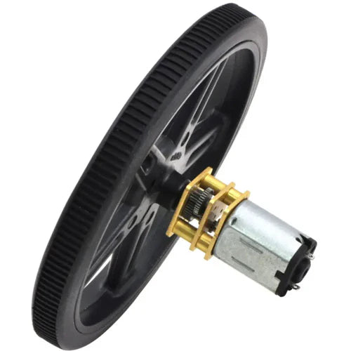 12V Pololu 150:1 Micro Metal Gearmotor with Extended Motor Shaft – High Torque DC Motor
