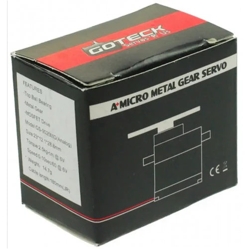 Goteck 2.5kg Metal Gear Micro Servo – High Torque, Fast Response, Lightweight for RC Planes, Helicopters, and Mini Robots