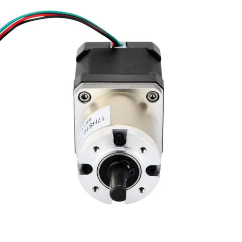 2.8V 1.68A 566oz-in NEMA 17 100:1 Bipolar Stepper Motor with Planetary Gearbox, High Torque, Compact Design