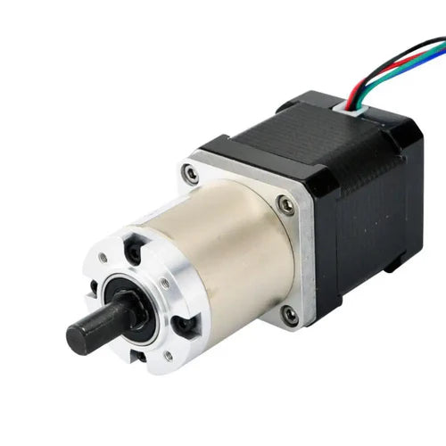 2.8V 1.68A 566oz-in NEMA 17 100:1 Bipolar Stepper Motor with Planetary Gearbox, High Torque, Compact Design