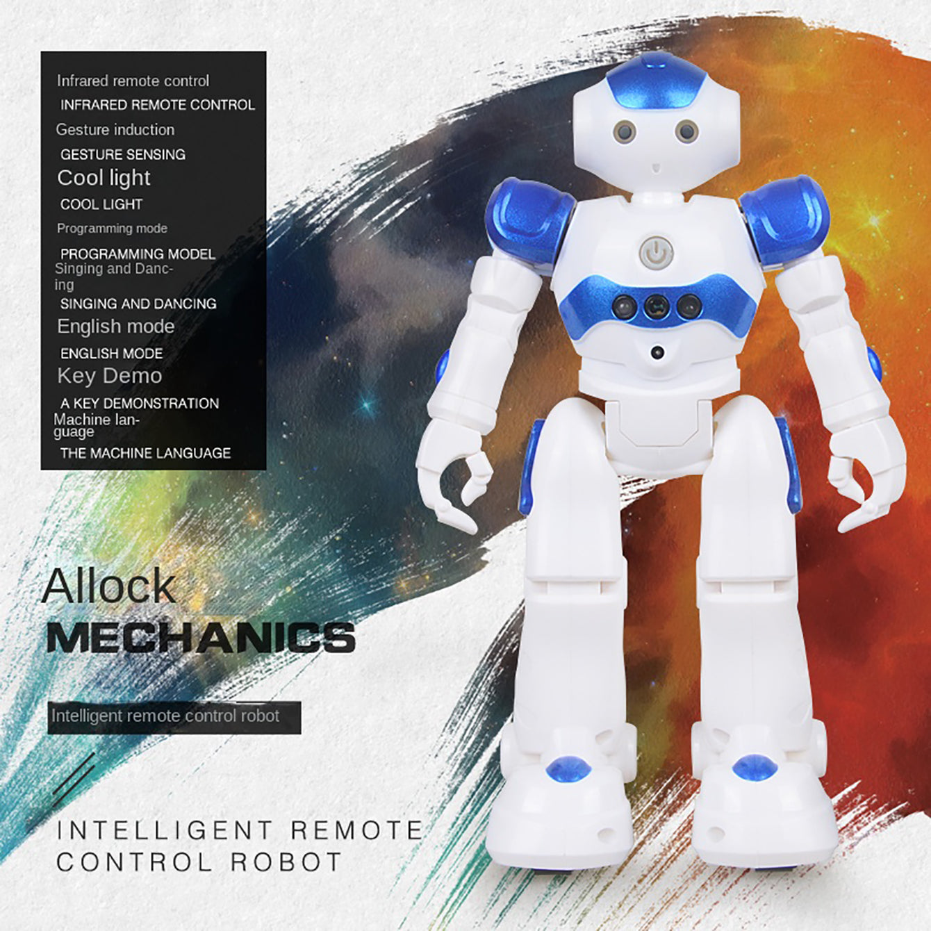 RC Robot Toys for Kids, Gesture Sensing Programmable Rechargeable Remote Control Robot, Smart Educational STEM Robot Gift for Boys Girls Ages 3-12