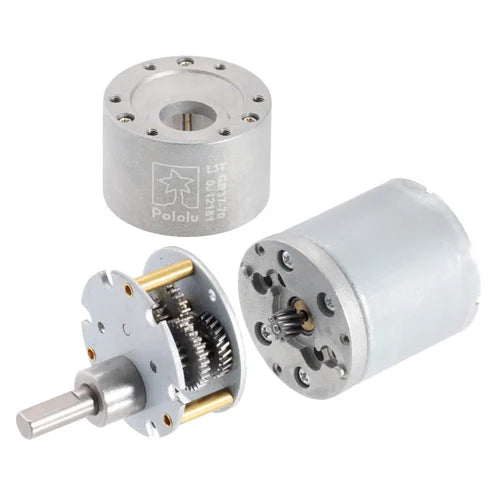 Pololu 30:1 Metal Gearmotor 37Dx52L mm 12V with Helical Pinion – High Torque Brushed DC Motor