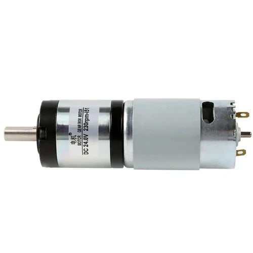 36mm Diameter High Torque Planetary Gear Motor, 24V, 120RPM – Compact DC Gearbox Motor for Robotics & Automation