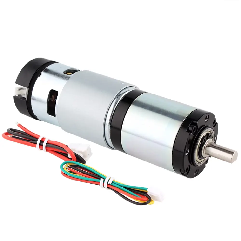 42 mm High Torque Planetary Gear Motor with Encoder – 24V 90RPM