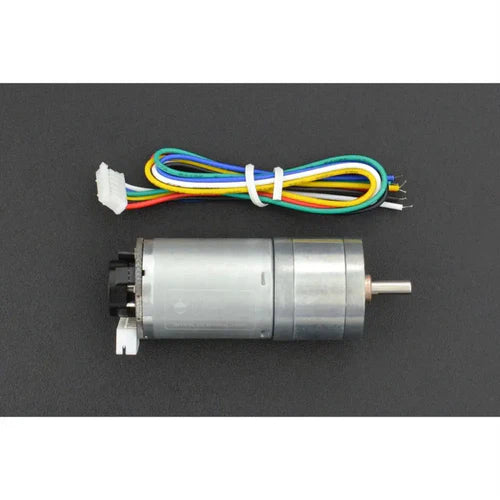 6V DC Motor 10kg-cm 210RPM Metal Geared Motor with Encoder – High Torque, 34:1 Gear Ratio