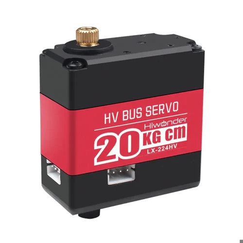 Hiwonder LX-224HV Three Connector Bus High Voltage Digital Servo – 20kg·cm Torque, 11.1V, Metal Gear, Serial Bus Control