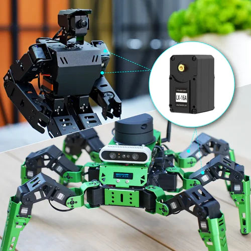 Hiwonder LX-16A Full Metal Gear Serial Bus Servo with Real-Time Feedback Function for RC Robot (Control Angle 240°)