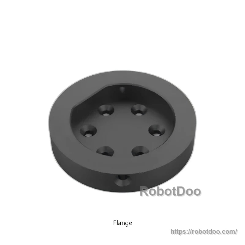Circular robot flange adapter plate with bolt holes for end effector mounting
