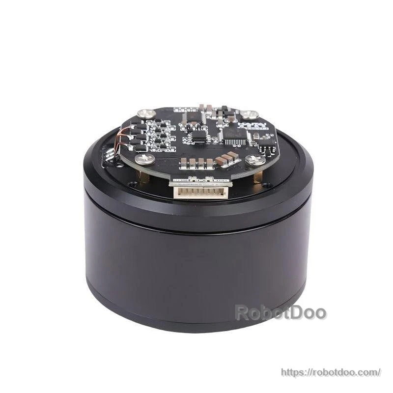 HAITAI HT-S-6025 motor with top cover removed, showing internal control PCB and connector header