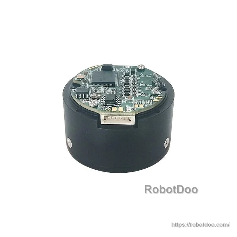 Internal control PCB close-up with multi-pin connector mounted on top of the motor housing
