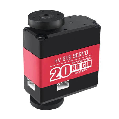 Hiwonder LX-224HV Three Connector Bus High Voltage Digital Servo – 20kg·cm Torque, 11.1V, Metal Gear, Serial Bus Control