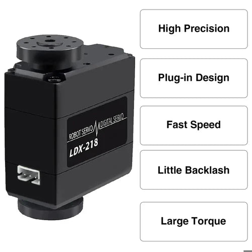 Hiwonder HTS-20L Serial Bus Servo – 20 KG High Torque Smart Digital Servo with Feedback