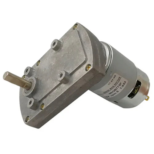 HDC 24V Flat Spur Gear Motor, 3RPM Parallel Shaft Gear Motor – High Torque Compact DC Gearbox