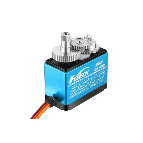 FeeTech FT6335M 360° Digital Servo 7.4V 35kg/cm – High Torque Full Rotation Servo with Steel Gears