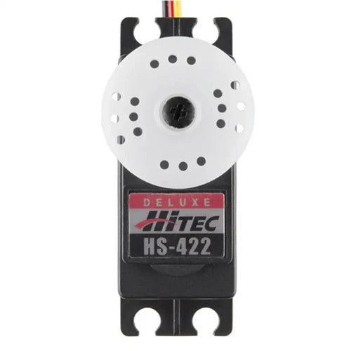 Hitec HS-422 Standard Servo Motor – 3-Pole, Dual Oilite Bearings, 57 oz-in Torque, 0.16s Speed
