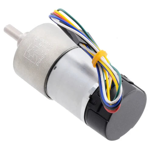 Pololu 150:1 Metal Gearmotor 37Dx73L mm with 64 CPR Encoder & Helical Pinion – High-Torque 12V DC Motor