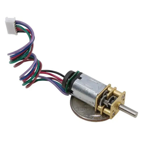 Premium N20 Gear Motor 298:1 Ratio, 90 RPM, Brushed DC Motor w/ Magnetic Encoder