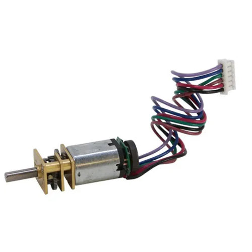 Premium N20 Gear Motor 298:1 Ratio, 90 RPM, Brushed DC Motor w/ Magnetic Encoder