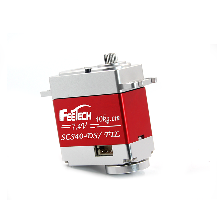 FEETECH SCS40-DS 40KG Dual Shaft Bus Servo Full Metal Hollow Cup Robot Servo