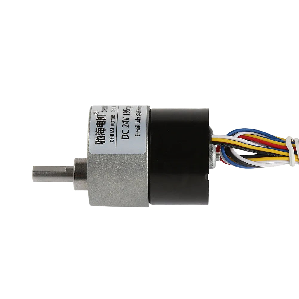 GM37-BLDC3525 Brushless DC Gear Motor 12V 24V High Torque Metal Gear Reduction Motor with PWM Speed Control