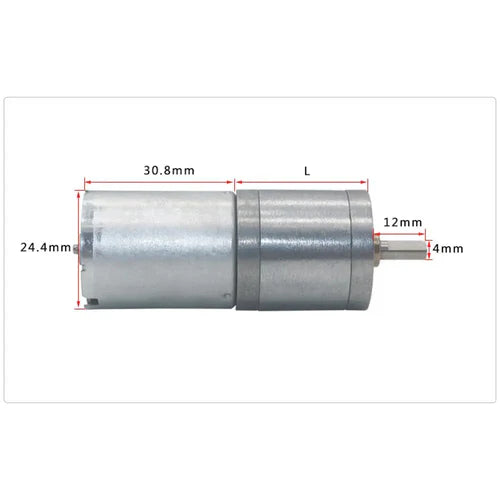 25mm 12V 60RPM Brushless DC Gear Motor with Encoder – Low Noise, Long Life, Adjustable Speed