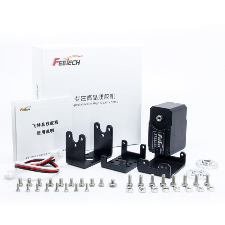 FEETECH STS3235 30KG Serial Bus Servo 12V Dual Shaft 360° Continuous Rotation Robot Servo