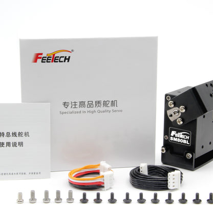FEETECH SM80BL 80KG Brushless RS485 Bus Servo 360° Full Metal Industrial Smart Servo