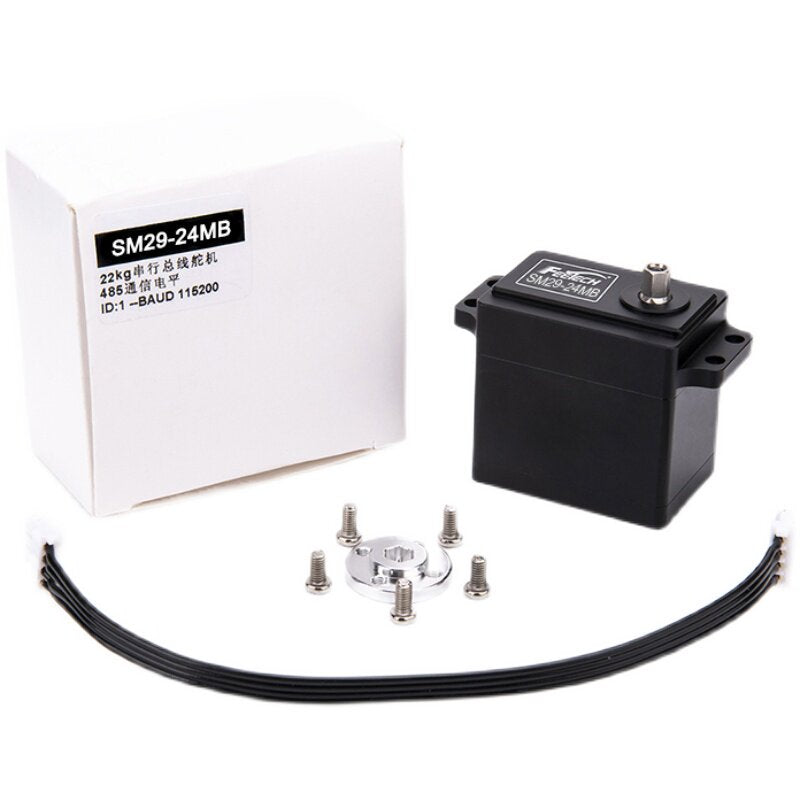 FEETECH SM29-24MB Brushless Modbus-RTU RS485 Smart Servo 12KG 360° Industrial PLC Servo Motor