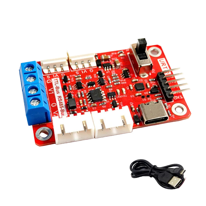 FEETECH URT-2 USB to TTL RS485 Servo Debug Board Signal Converter Module for Smart Bus Servos
