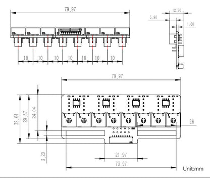 8-Channel IR Line Tracking Sensor Module for Robot Car (Analog & Digital Output, UART/I2C Support)