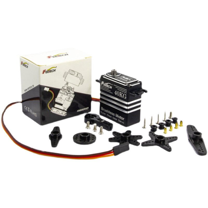 40KG Brushless Servo Motor FT83 Series (180° / 360° Optional) Metal Gear High Torque Digital Servo for Robotics