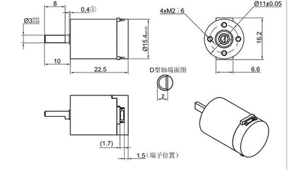 Mini 1503 Single-Turn Absolute Rotary Encoder (TMR Technology) High Precision RS485 Modbus Sensor for Robotics