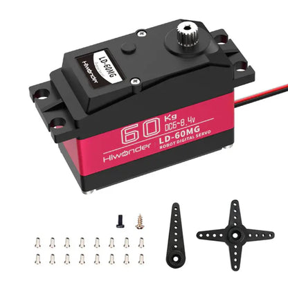 Hiwonder LD-60MG Digital Servo – 60KG High Torque, Waterproof, Single Shaft for RC Cars & Robotics