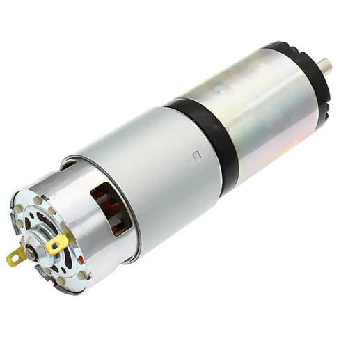 42mm DC Planetary Gear Motor 12V 1100 RPM | High Torque Inline Gear Motor