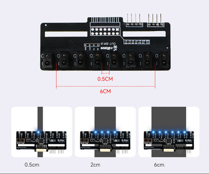8-Channel IR Line Tracking Sensor Module for Robot Car (Analog & Digital Output, UART/I2C Support)