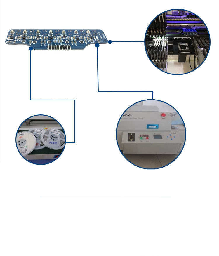 7-Channel Infrared Line Tracking Sensor Module – Digital Output for Robot Car