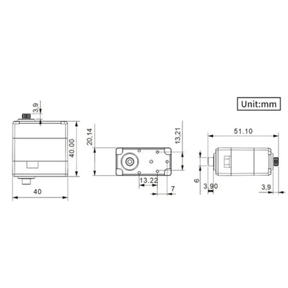 Hiwonder LX-224HV Three Connector Bus High Voltage Digital Servo – 20kg·cm Torque, 11.1V, Metal Gear, Serial Bus Control