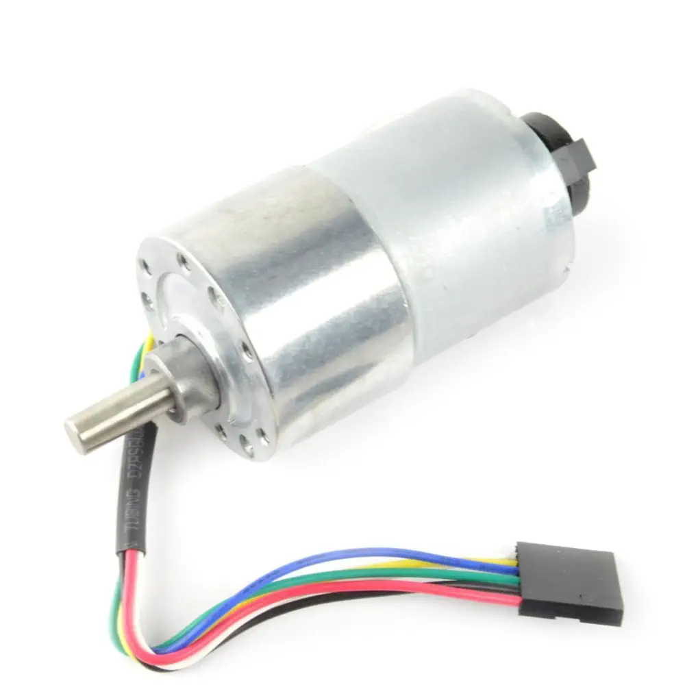12V DC Motor 251 RPM with Encoder – High Torque Gear Motor