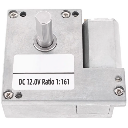 12V Self-Locking Micro Flat Worm Gear Motor – 50 RPM High Torque Drive