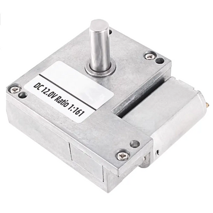 12V Self-Locking Micro Flat Worm Gear Motor – 50 RPM High Torque Drive
