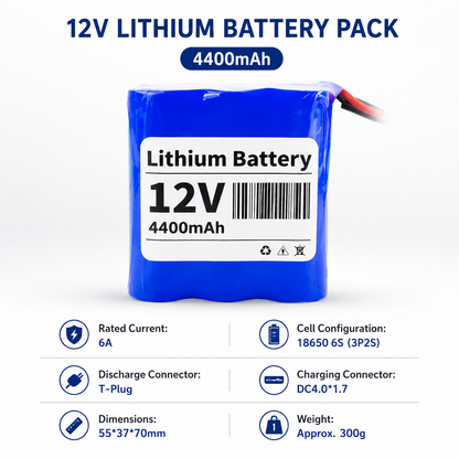 12V  Li-ion Battery Pack for ROS Robots & Smart Robot Cars