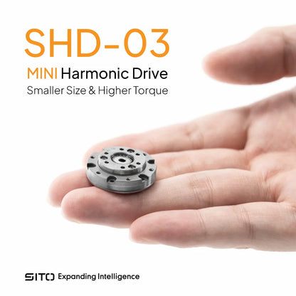 SHD-03 Mini Harmonic Drive Strain Wave Gear Reducer – 25mm Precision Gearbox 50:1