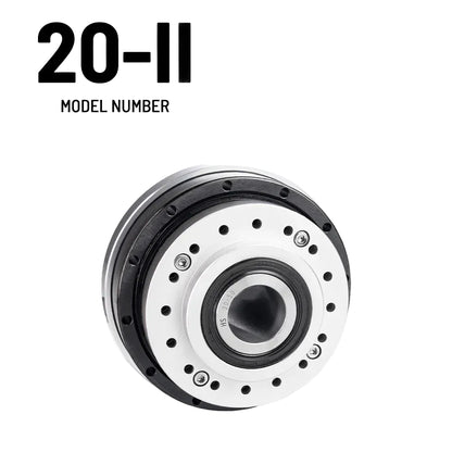 HS-20-II Hollow Shaft Strain Wave Gear Reducer – High Precision Harmonic Drive (30/50/80/100/120 Ratio)