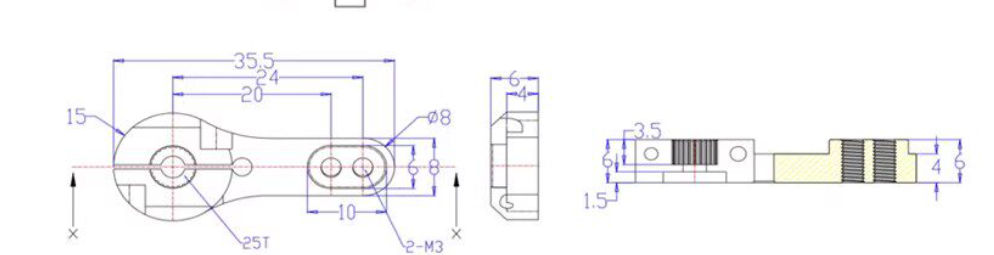 FEETECH FB2308M Waterproof Brushless Servo Motor 7KG 360° Magnetic Encoder Metal Gear Digital Servo