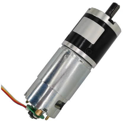 24V 60D Brushed Planetary Gear Motor with Encoder – 155RPM High Torque