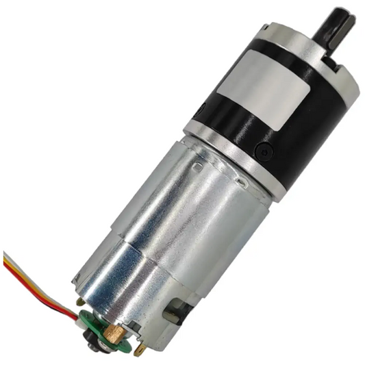 24V 60D Brushed Planetary Gear Motor with Encoder – 155RPM High Torque