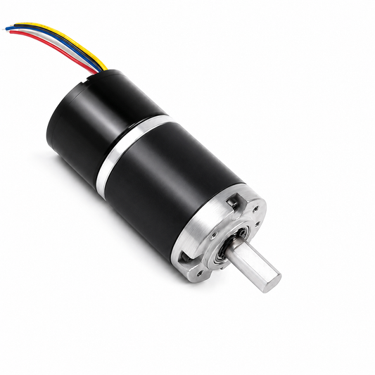 24V Brushless DC Planetary Gear Motor 73RPM–222RPM High Torque BLDC Motor 6mm / 8mm Shaft for AGV Robotics